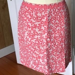 J Crew Pink Lined Skirt